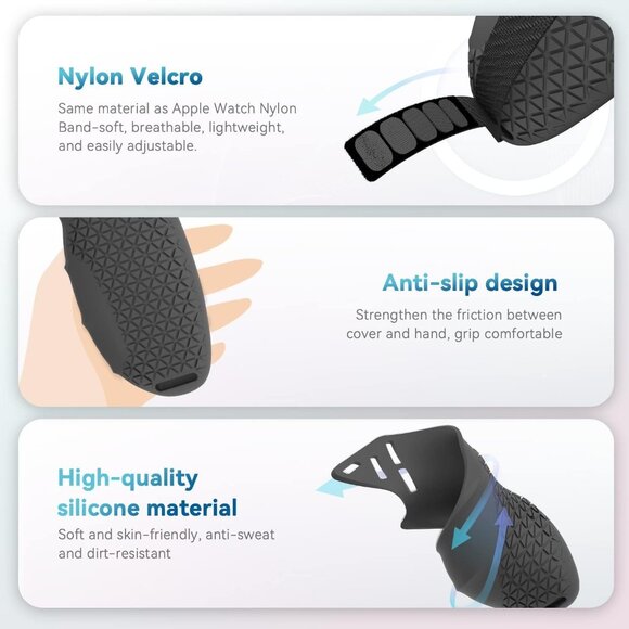 Controller Grip Cover Compatible with Quest 2, Anti-Throw Handle Sleeve Quest 2 - Picture 5 of 8